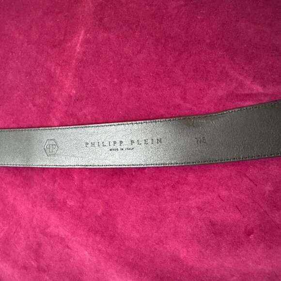 PHILIPP PLEIN Leather Belt Hexagon, Size 115 - Picture 12 of 17